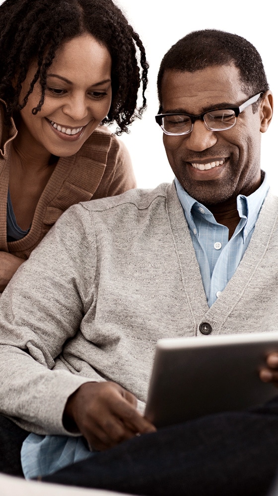 Man and woman enrolling