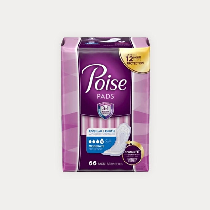 Product image Poise Incontinence Pads, Moderate Absorbency, Regular