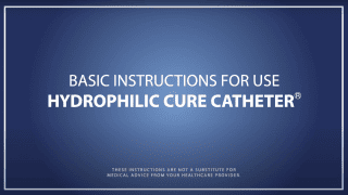 Basic Instructions for use Hydrophilic catheter cover photo